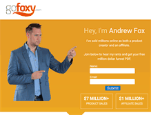 Tablet Screenshot of gofoxy.com